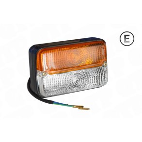 Frontmark�rlygte Sankey Klar & Amber 120mm Lang 80mm H�j 55mm Dyb ** 4165G is Hella **