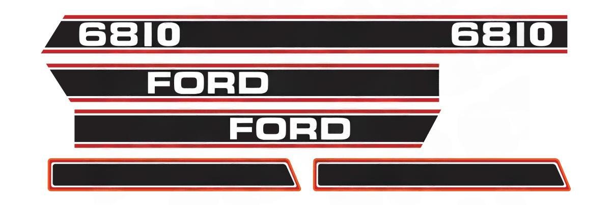 Ford Dekalset 6810 R�d & Svart