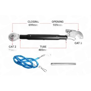 Topstang Cat 2 / 3 Kuglekrog 485mm Heavy Duty | BH23485 | S28201
