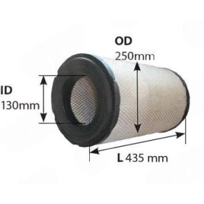 Luftfilter Ford TM175 TM190 Ydre