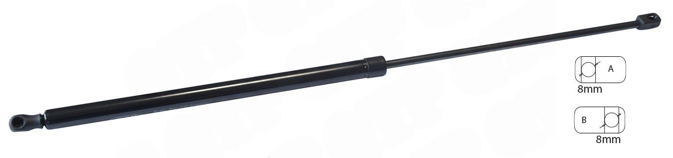Gasd�mper Motorhjelm New Holland T6000 Series T7 Series 900N *** Samlet L�ngde 765mm *** ***Stempel 340mm*