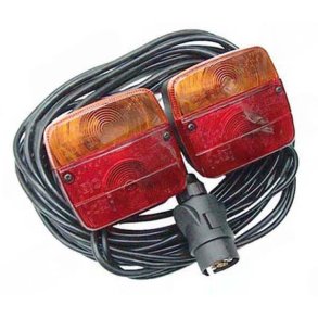 Magnetisk lampekit + 7,5 m kabel med p�rer