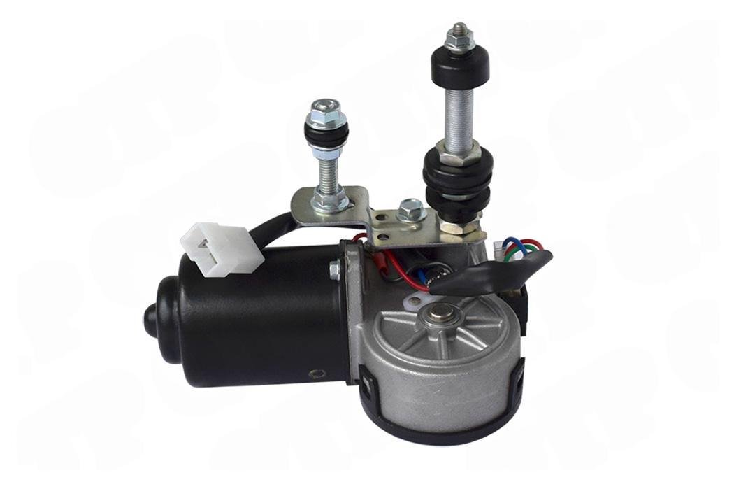 Viskermotor 12 Volt 110&deg; Lille konisk aksel
