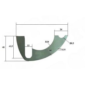 Pakning til drejehus Fiat 4WD 0,15 mm