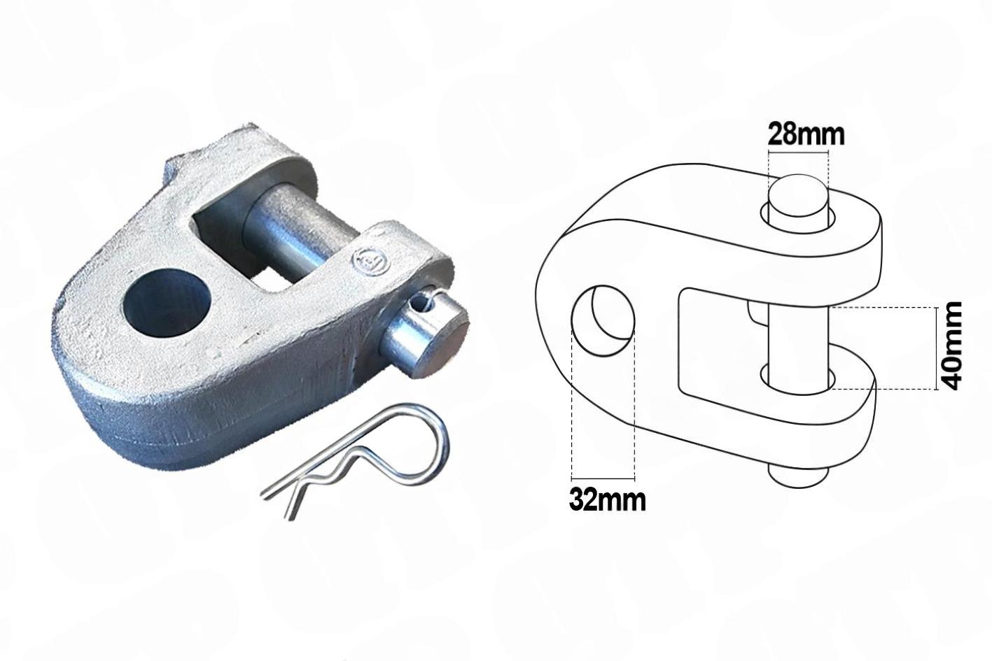 Knutled Hydraulisk �vre L�nk 32mm CAT3