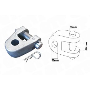 Kugleled Hydraulisk Topstang 32mm CAT3
