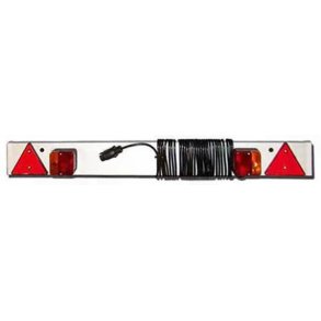 Trailerplade 4ft m/ 10m kabel