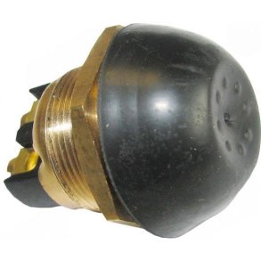 Trykknapkontakt (Horn) m/ Gummikappe