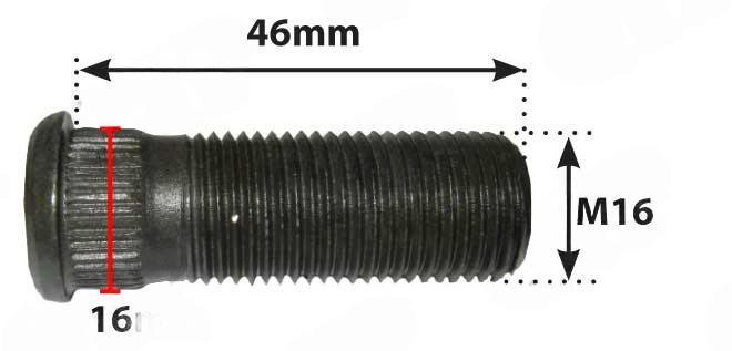 Hjulbolt M16