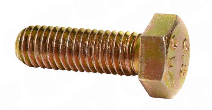 Bolt M8 x 25 Grov Zink & Gul