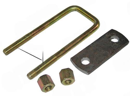 U-bolt med plade og m�trikker 150 mm