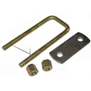 U-bolt med plade og m�trikker 150 mm