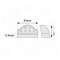 Lampa Nummerpl�t 10-30V 30cm Clip On