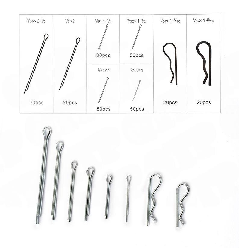 Splint- och kl�mclipskit 260 st