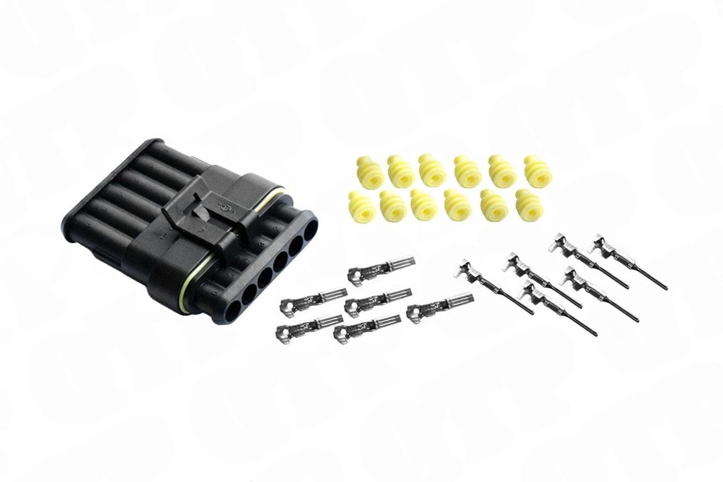 Connector Super Seal 6-vejs s�t