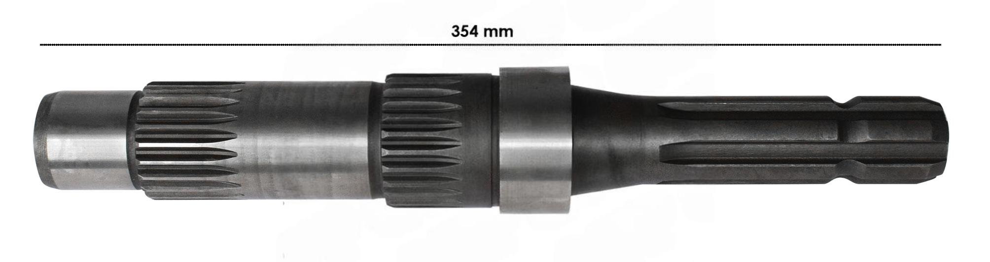 PTO-aksel 2600 3600 8100 6-splinet 540 rpm