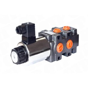Solenoid seksportet omkoblingsventil 1/2' c/o Din-stik