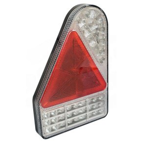 Lygte Kombination Trekant Slimline Krom LED