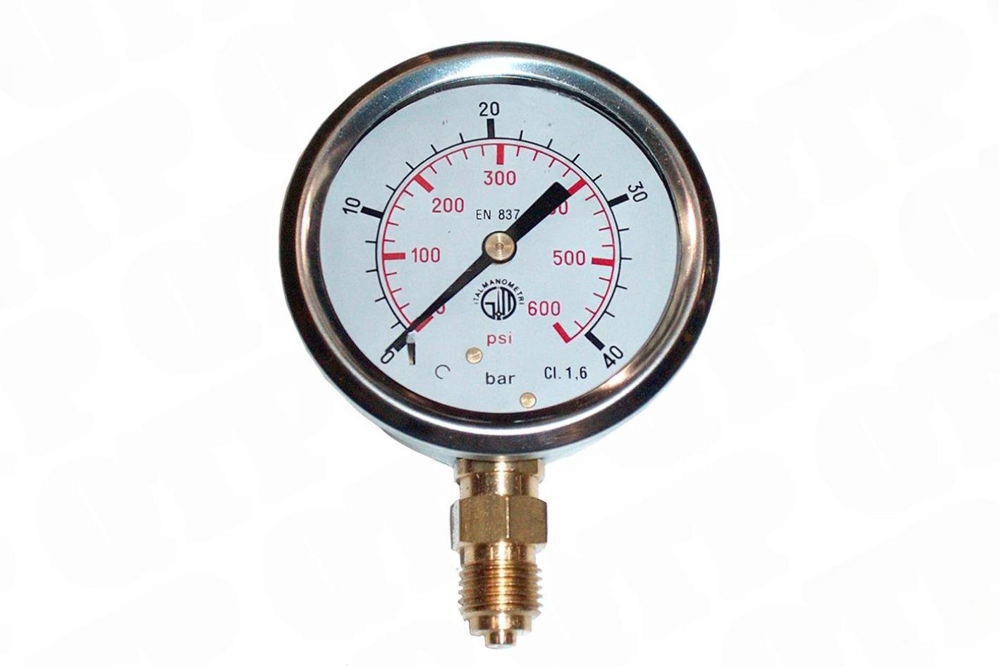 Manometer Tryk 580 PSI Glyserinfyldt