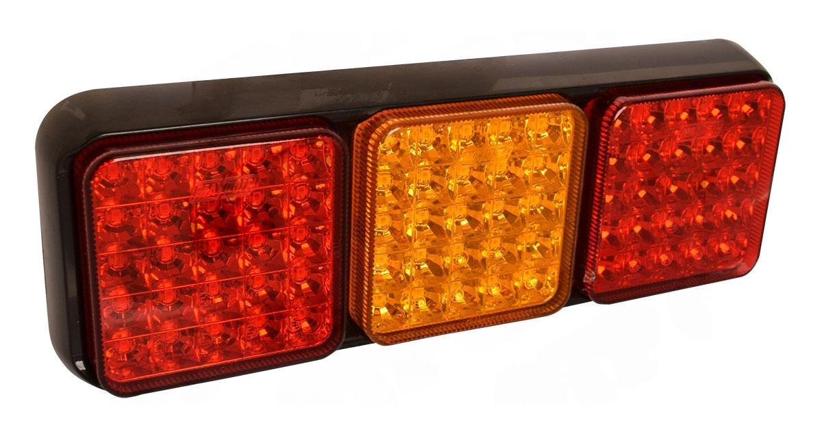 LED dimljus trippelmodul 10-30V 40cm kabel passar Ifor Williams sl�p