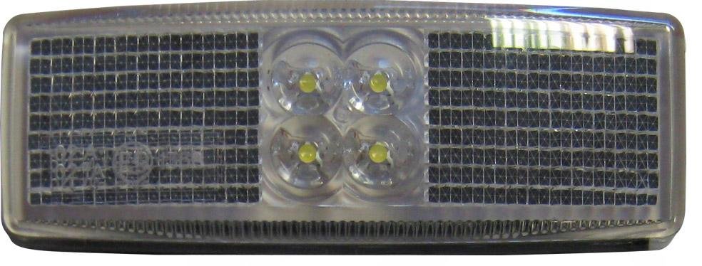 Sidemark�r Lampe Hvid m/ Stik