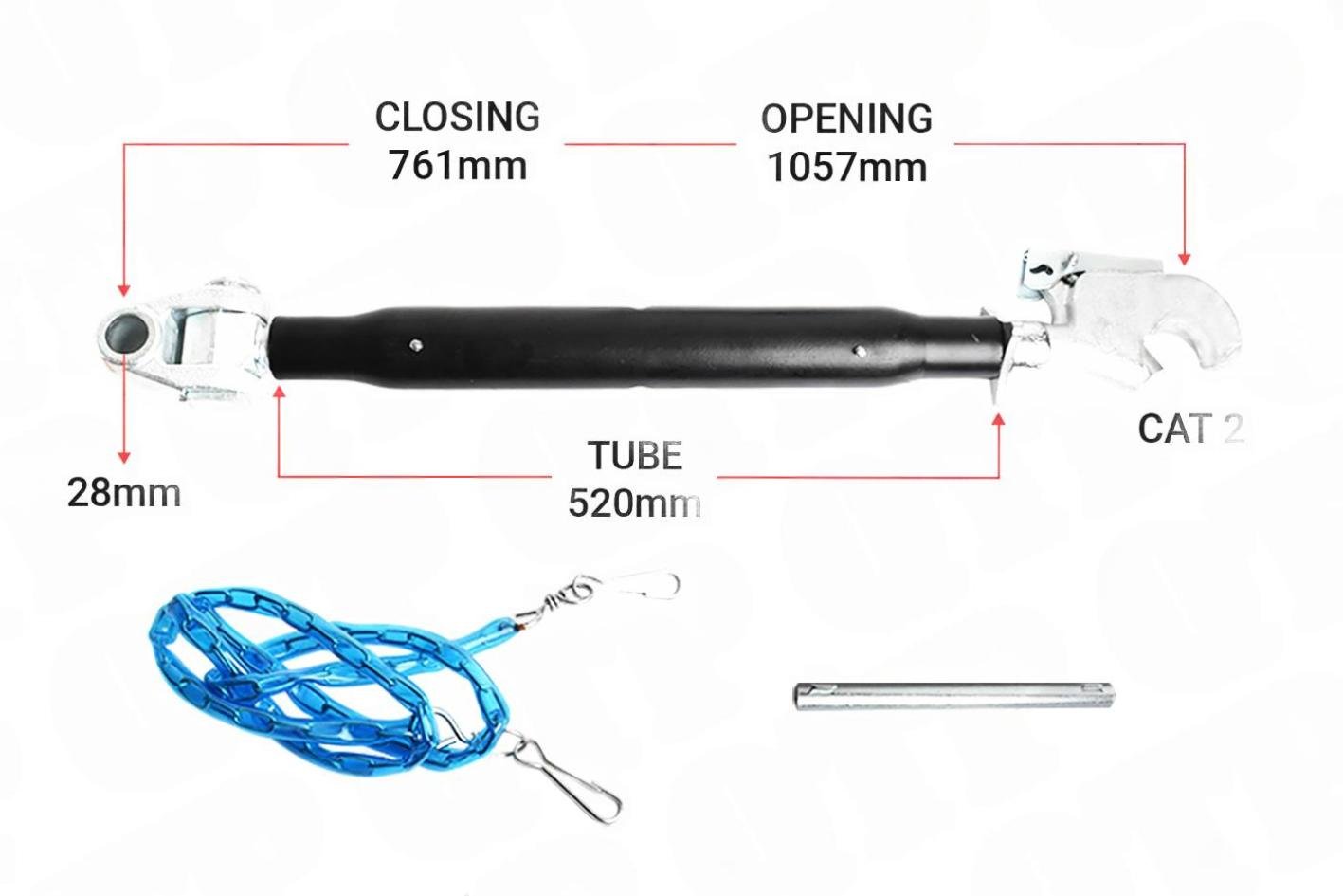 Topled Knogle 28mm / 2 Krog 520mm Heavy Duty | KH282520