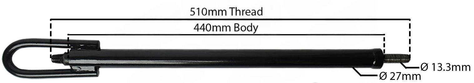 Lyftst�ng f�r dragkrok Case 856 956