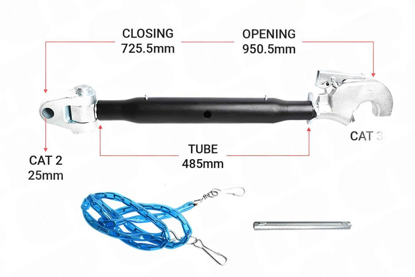 Topled Knogle Kat 2 / 3 Krog 485mm Heavy Duty | KH23485 | S13992
