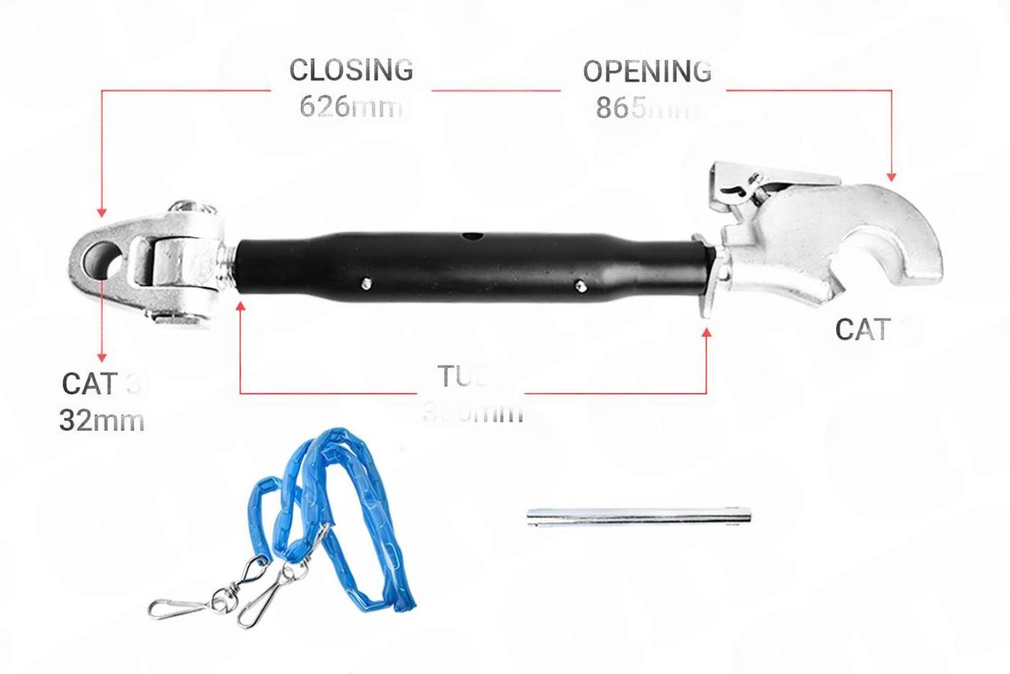 Top Link Led Cat 3 / 3 Krog 380mm Heavy Duty | KH33380 | S33115