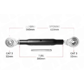 Topstang Cat 3 / 3 Kugle Kugle 380mm Heavy Duty | BB33380 | S16840