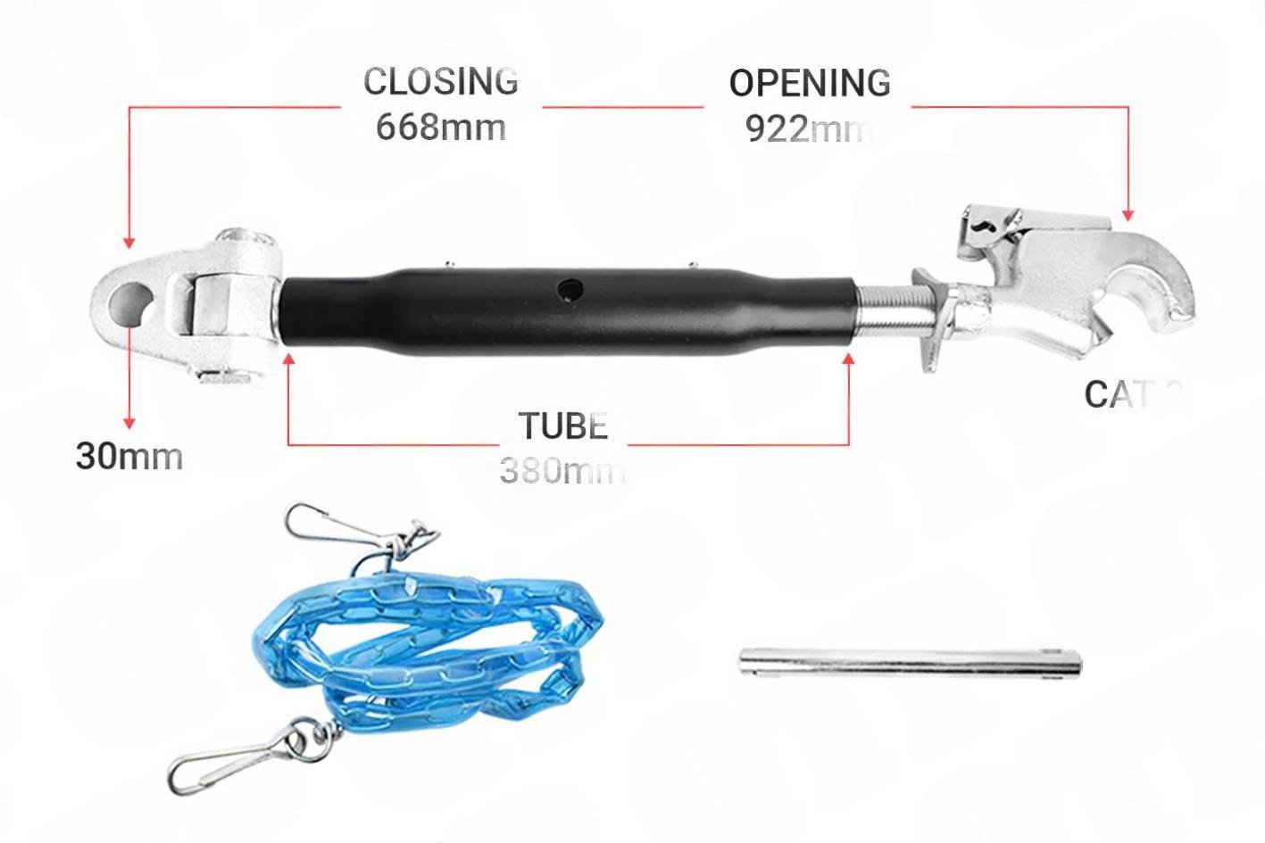 Topled Knogle 30mm / 2 Krog 380mm Heavy Duty | KH302380