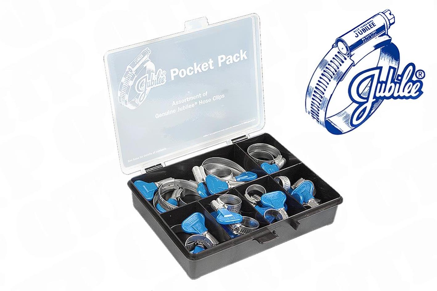 Jubilee Clip Wingspade Pocket Pack | 55736 | St�rrelse WS012 WS016 WS020 WS027 WS032 WS045 22 stk